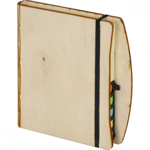 Ahşap Kapaklı Yapışkanlı Notluk