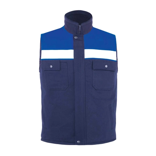 Gabardin Yelek Kışlık Lacivert - Saks Mavi